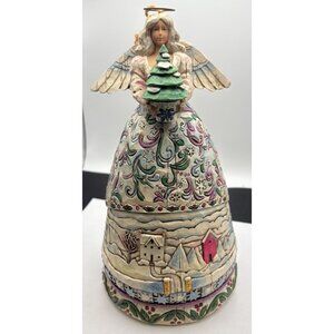 Jim Shore "Landscape Sleeps" Winter Heartwood Creek Angel 9.5" #117677 With Box